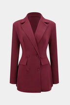 Geknipte Revers V-Hals Mini Jurk