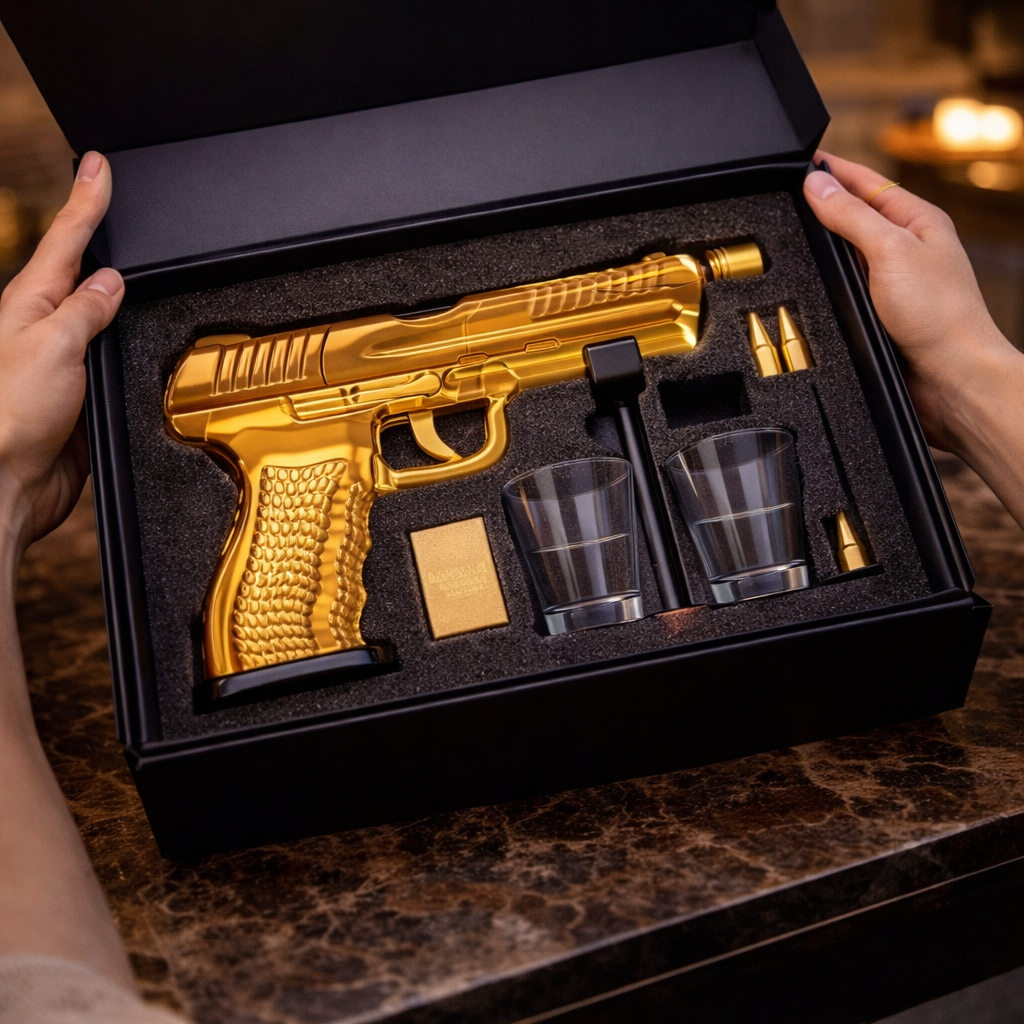 Whisky Decanter | Pistool Set Editie Met Glazen