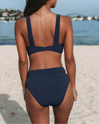 Hilde - Effen Hoge Taille Bikini