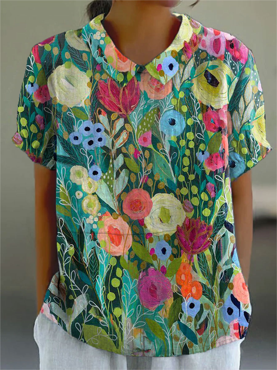Daisy | Aquarel Bloemen Shirt