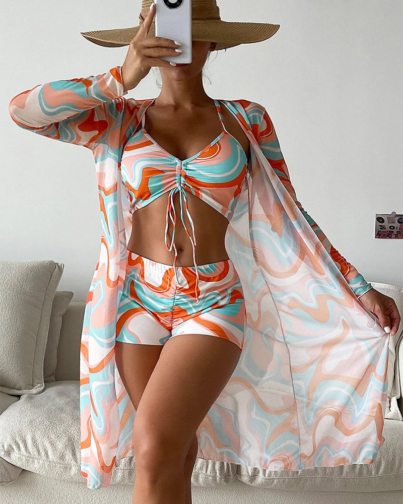 Emma | 3-Delige Bikini Set met Print