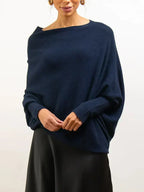 Dames Oversized Trui Col Converteerbaar Veelzijdig