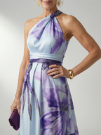 Amiel | Licht Floral Maxi Jurk