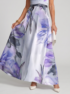 Hester | Zachte Halter Vloeiende Maxi Jurk