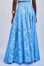 Larissa™ Geborduurde Top & Hoge Taille Maxi Rok Set