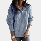 Dames Trui Halve Rits Chic Modern Comfortabel
