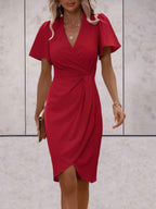 Marja - Elegante Midi Wikkeljurk