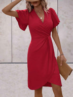 Marja - Elegante Midi Wikkeljurk