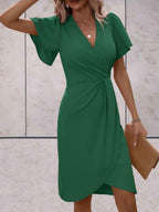 Marja - Elegante Midi Wikkeljurk