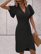 Marja - Elegante Midi Wikkeljurk