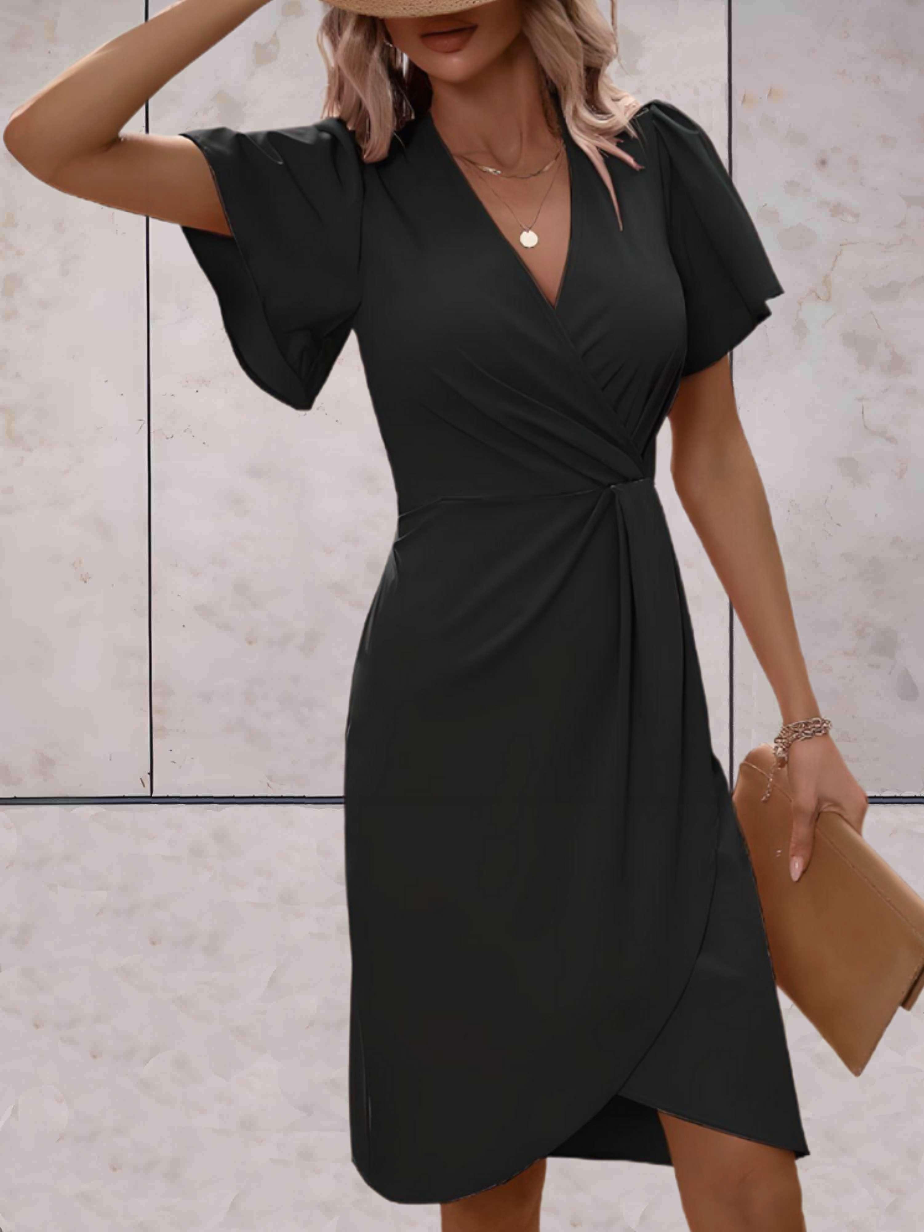 Marja - Elegante Midi Wikkeljurk