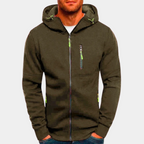 Heren Trui Met Rits Capuchon Sportief Comfortabel