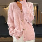 Dames Vest Gebreid Col V Elegant