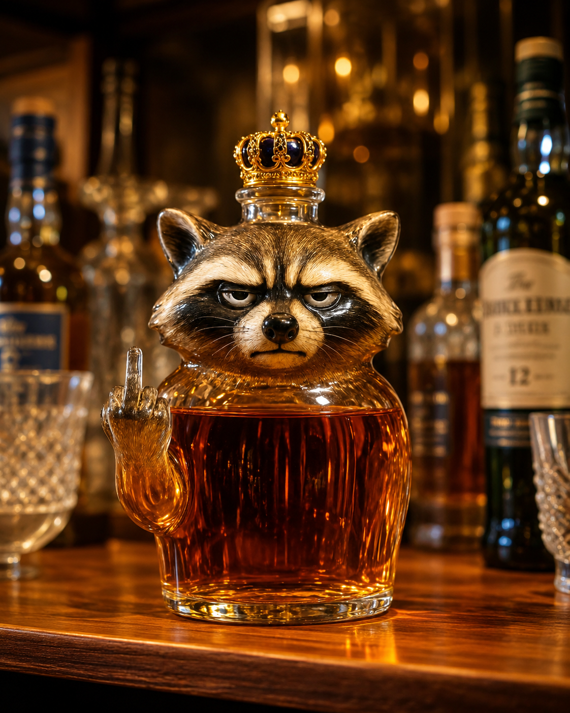 Whisky Decanter | Rebel Waschbeer Editie