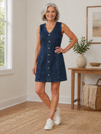 Lila | Denim Mini Jurk