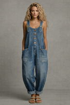 Molly - Dames Denim Jumpsuit