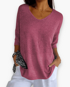 Elegante V-hals top voor dames | Casual comfort