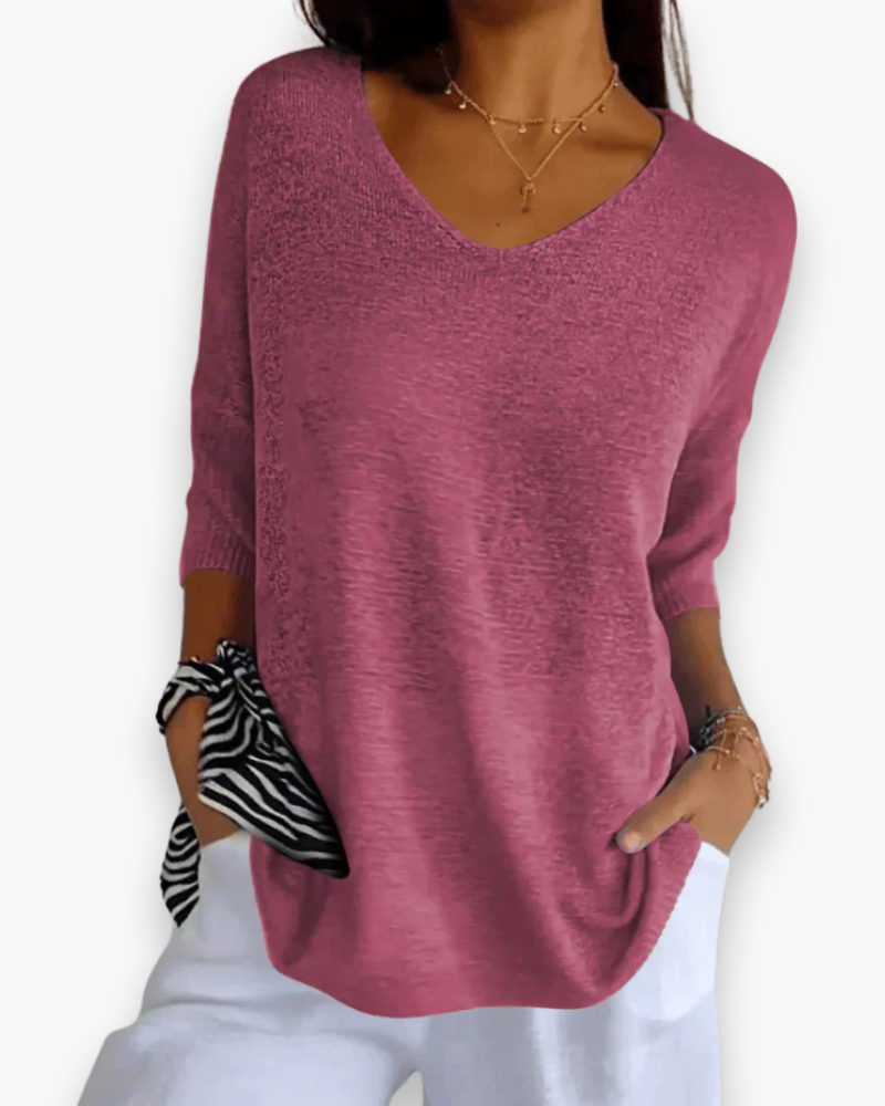 Elegante V-hals top voor dames | Casual comfort
