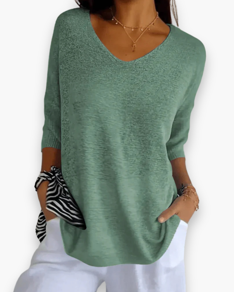 Elegante V-hals top voor dames | Casual comfort