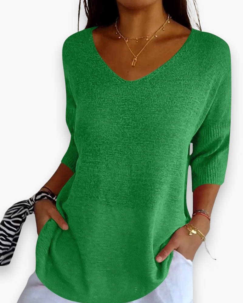 Elegante V-hals top voor dames | Casual comfort