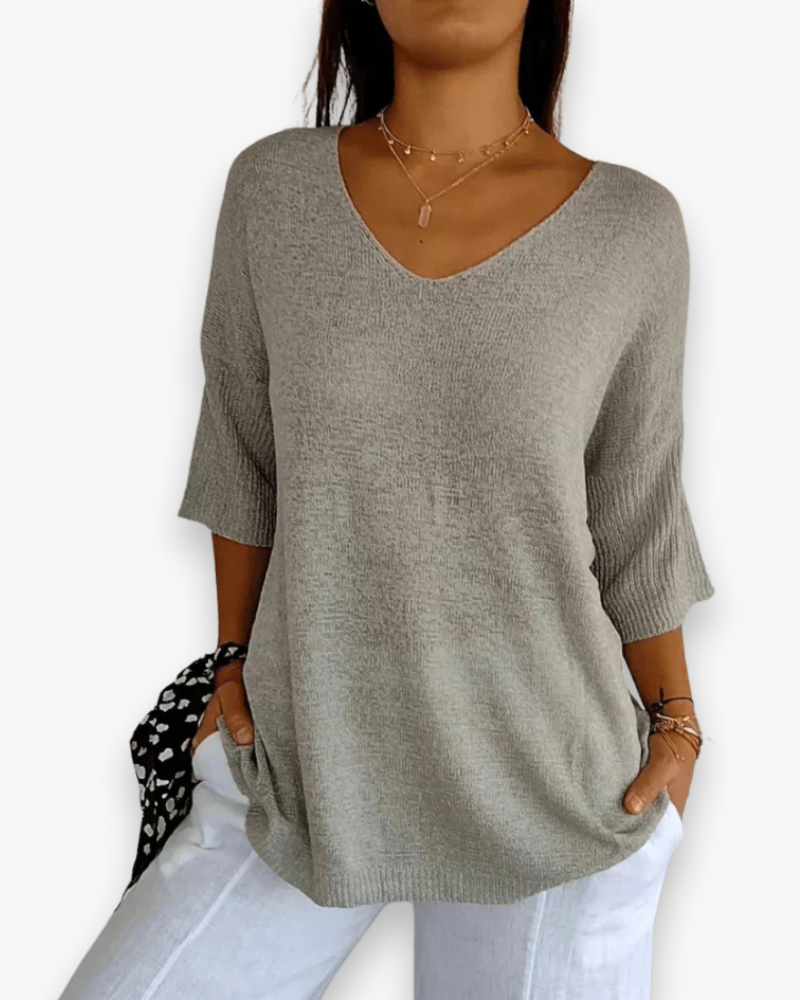 Elegante V-hals top voor dames | Casual comfort