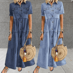 Marion - Denim Maxi Zomerjurk