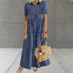 Marion - Denim Maxi Zomerjurk
