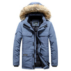 Isak - Winterjas heren met bontkraag