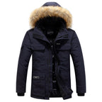 Isak - Winterjas heren met bontkraag