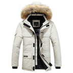 Isak - Winterjas heren met bontkraag