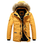 Isak - Winterjas heren met bontkraag