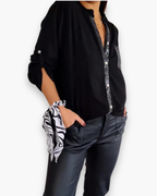Casual Paillettenblouse Voor Dames | Chic