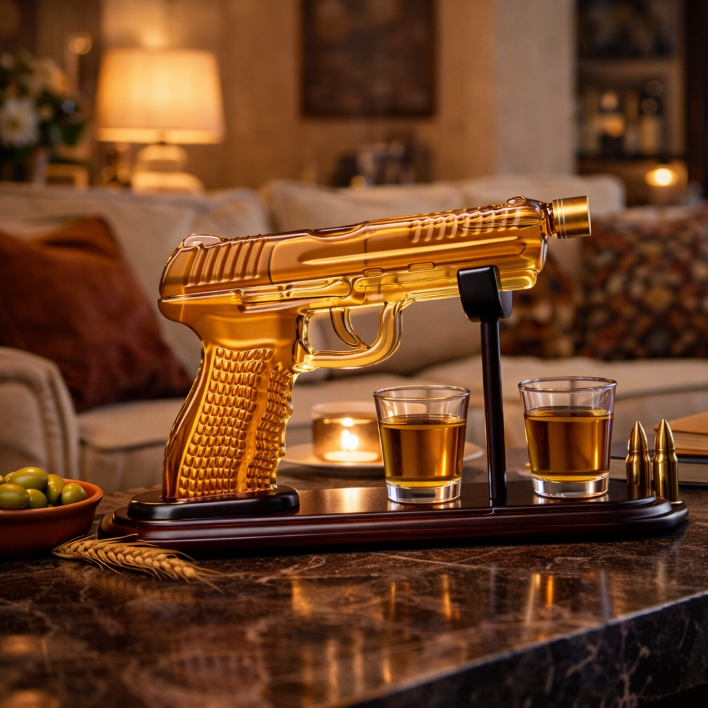 Whisky Decanter | Pistool Set Editie Met Glazen