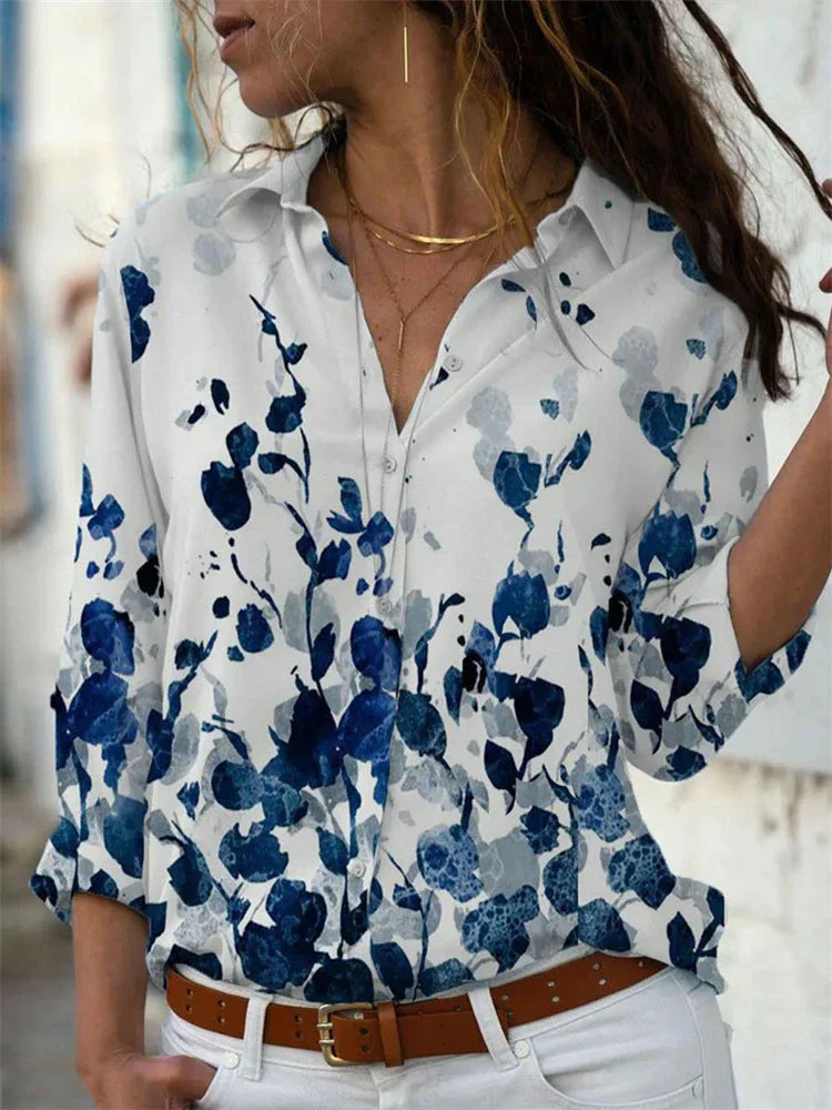 Yasmina - Zomerse Blouse Met Stijlvolle Afwerking Voor Dames
