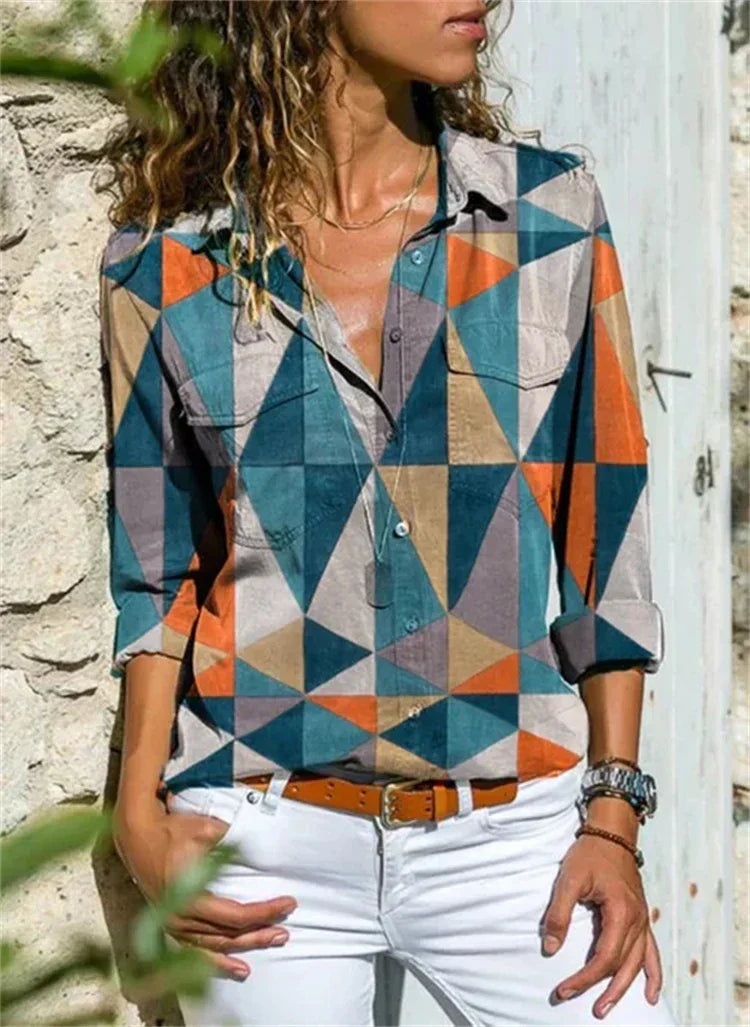 Yasmina - Zomerse Blouse Met Stijlvolle Afwerking Voor Dames