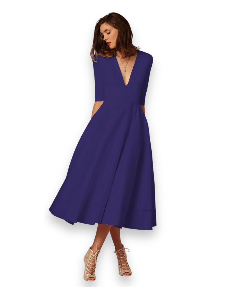 Elegante midi-jurk voor dames | Comfortabel en vrouwelijk