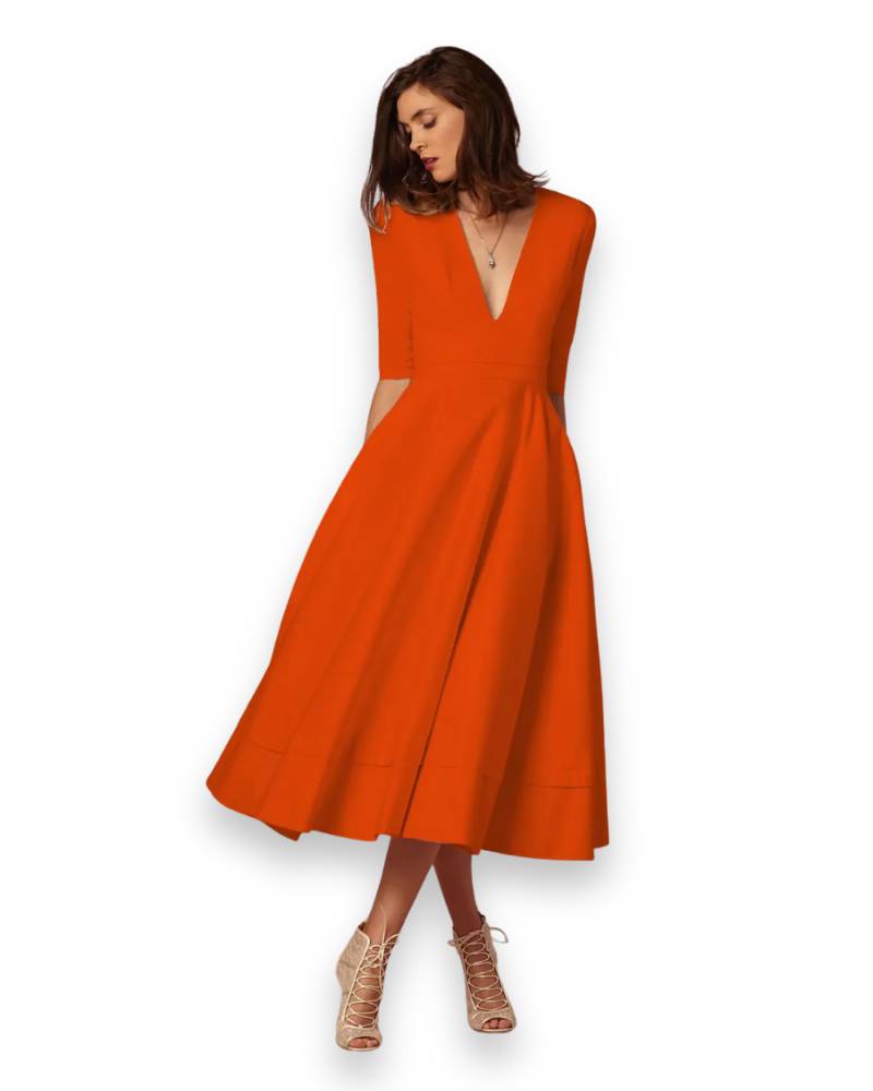 Elegante midi-jurk voor dames | Comfortabel en vrouwelijk