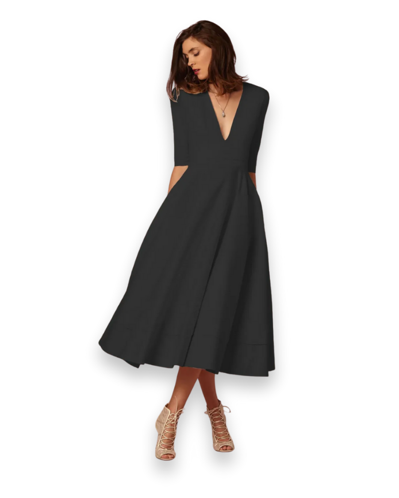 Elegante midi-jurk voor dames | Comfortabel en vrouwelijk