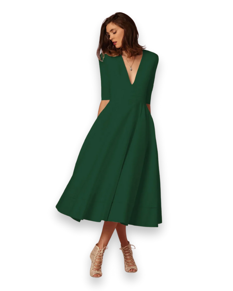 Elegante midi-jurk voor dames | Comfortabel en vrouwelijk