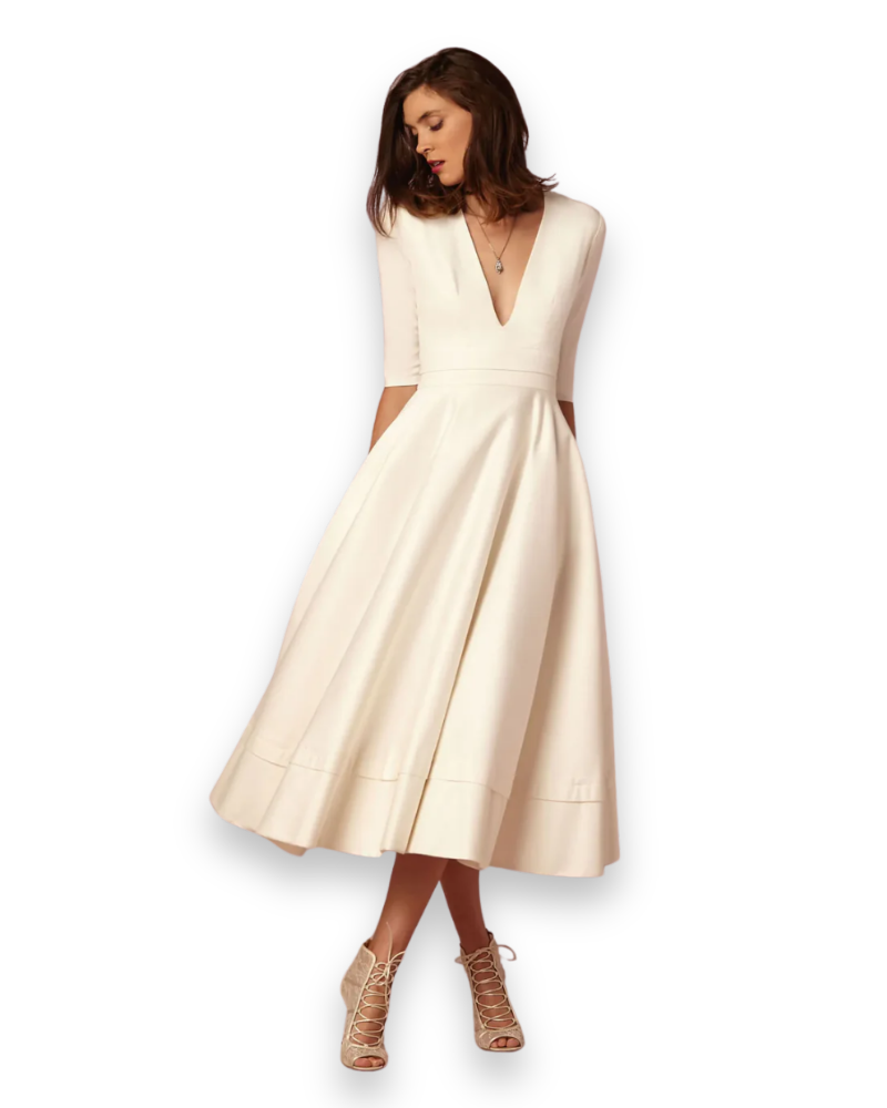 Elegante midi-jurk voor dames | Comfortabel en vrouwelijk