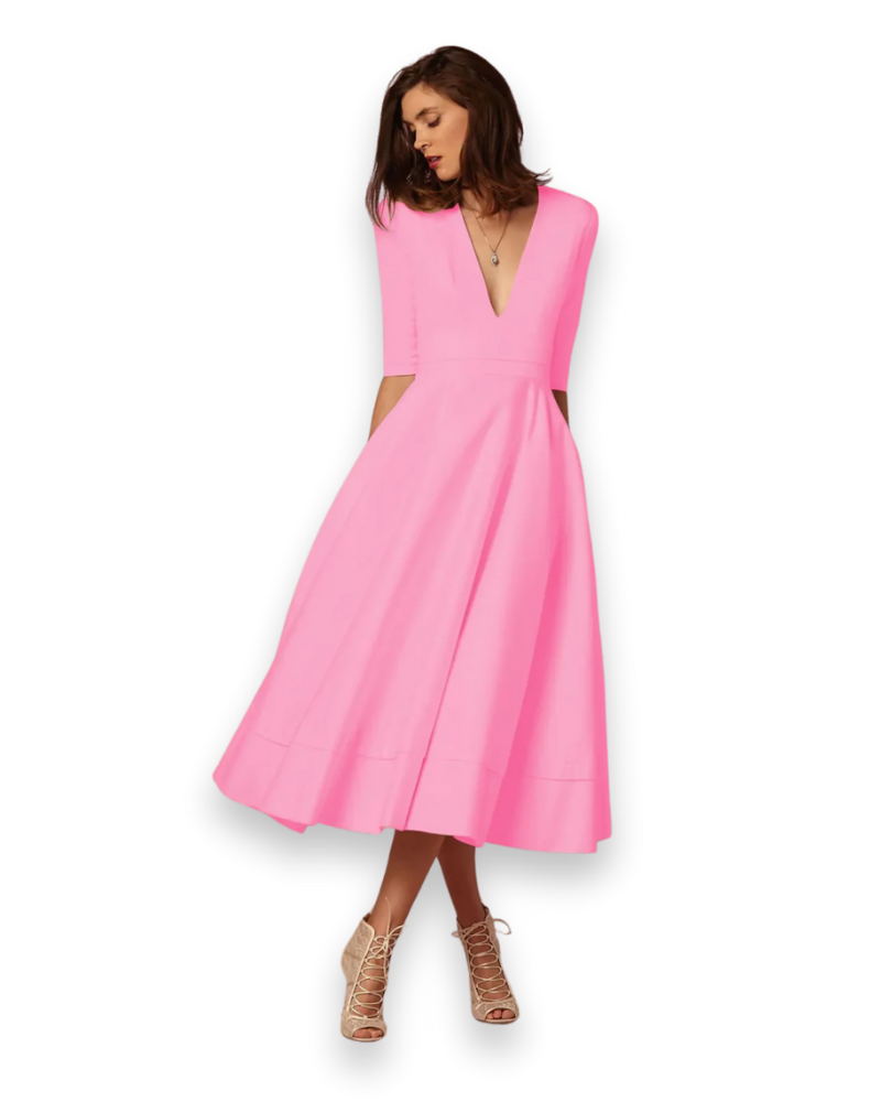 Elegante midi-jurk voor dames | Comfortabel en vrouwelijk