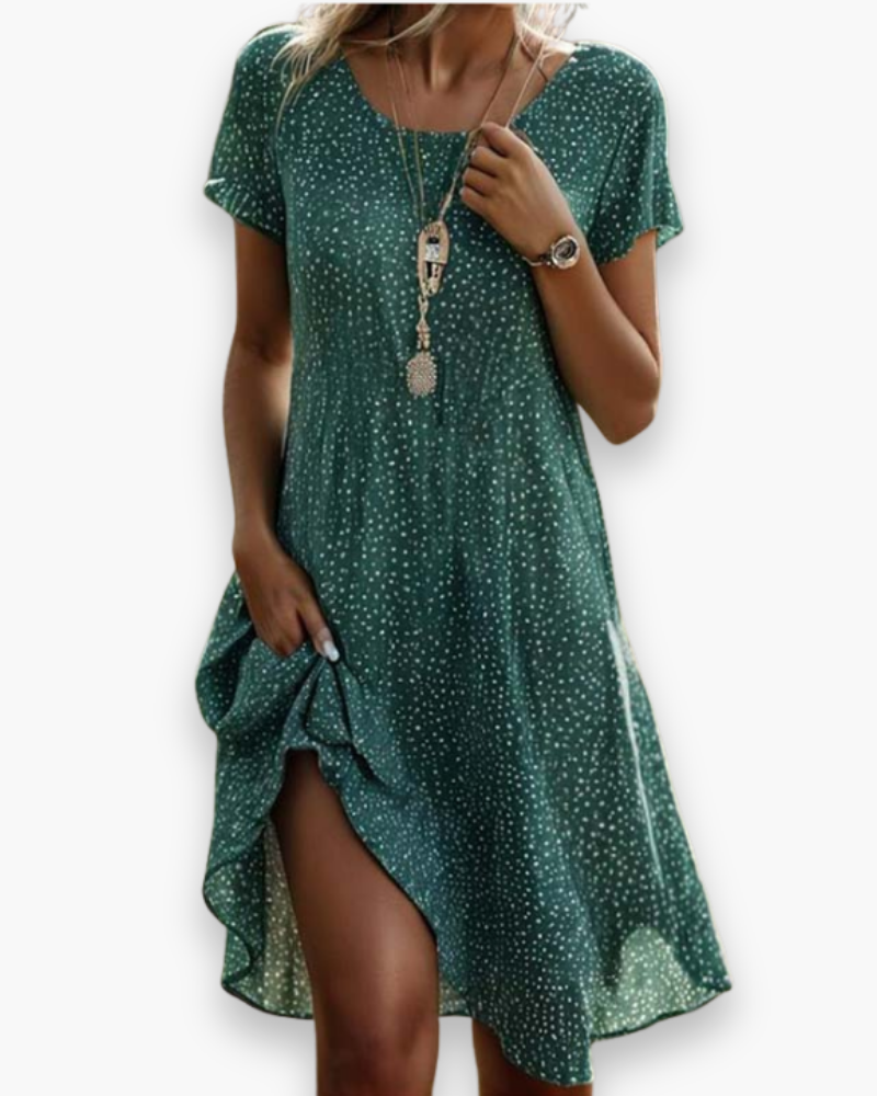 Elegante Vintage Jurk Voor Dames | Midi