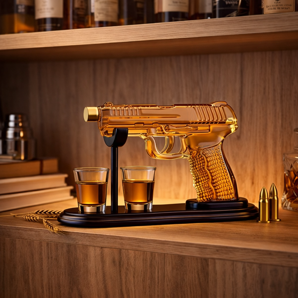 Whisky Decanter | Pistool Set Editie Met Glazen