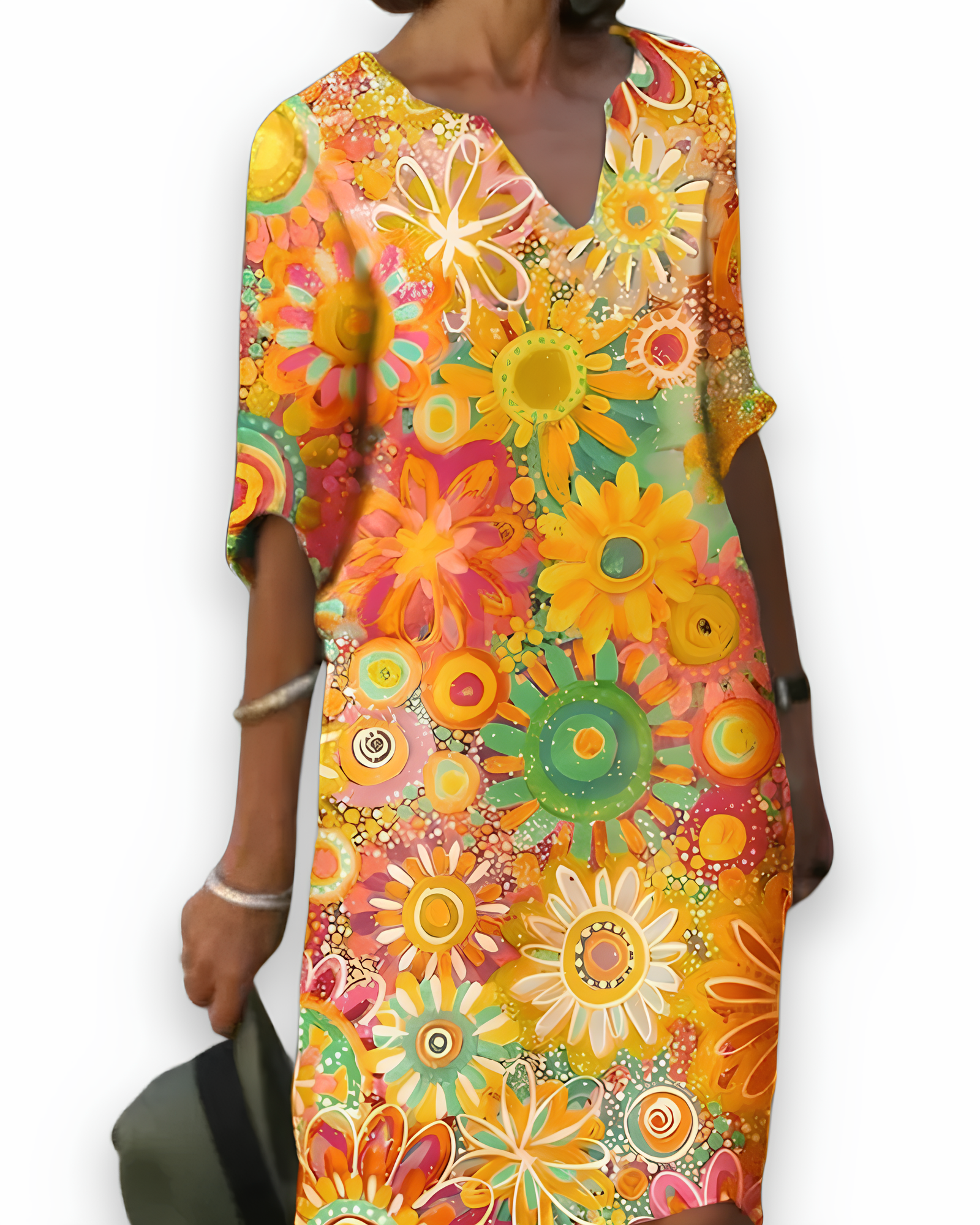 Luchtige damesjurk met bloemenprint | Elegant
