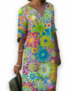 Luchtige damesjurk met bloemenprint | Elegant
