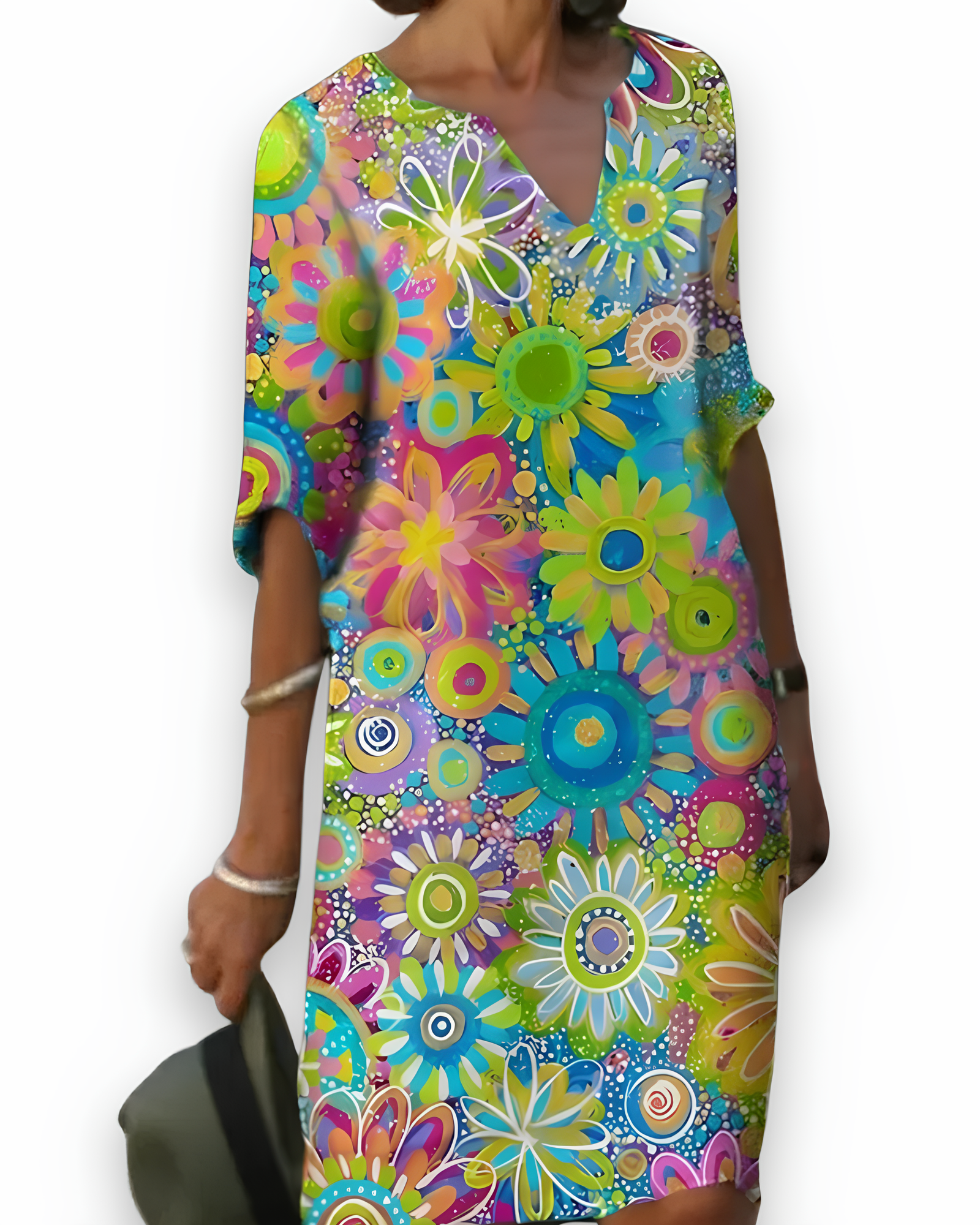 Luchtige damesjurk met bloemenprint | Elegant
