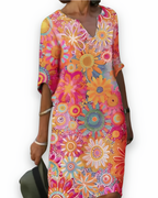 Luchtige damesjurk met bloemenprint | Elegant