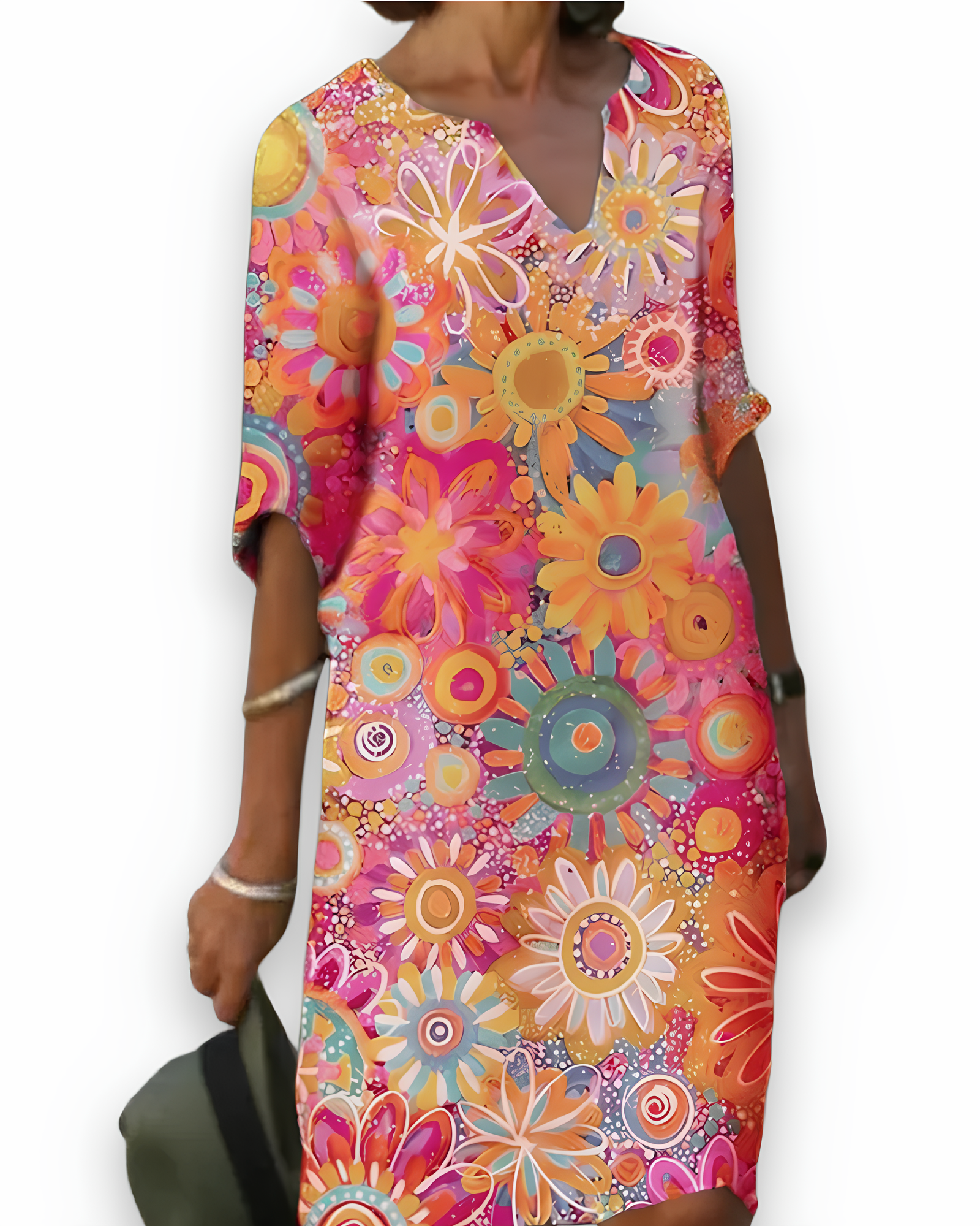 Luchtige damesjurk met bloemenprint | Elegant