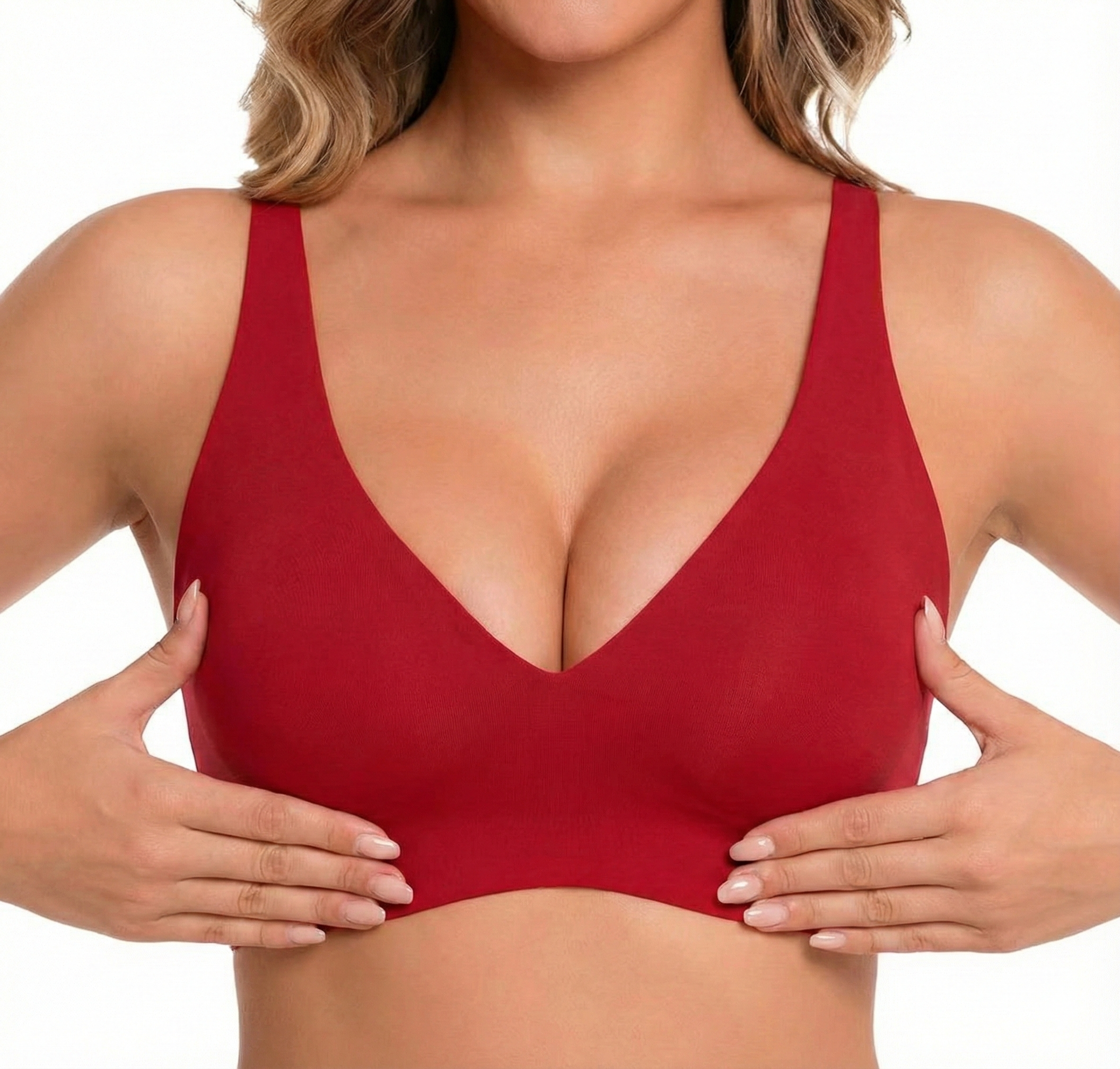 Rynessa – Beugelloze beha met V-hals