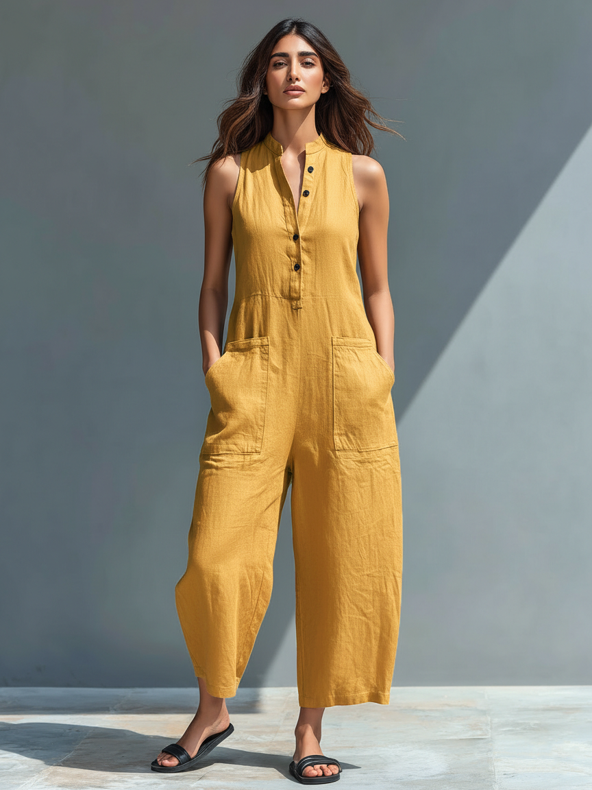 Lallie™ Elegante Mouwloze Jumpsuit